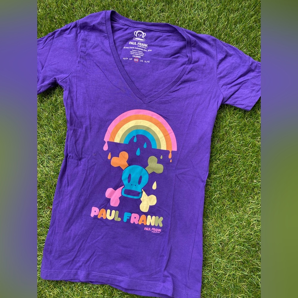 2/$30 Y2K Paul Frank Purple Graphic Tee- Retro